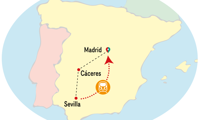 Mapa del viaje